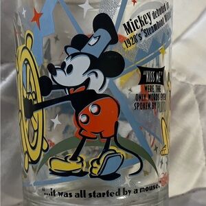 McDonalds Mickey Mouse Steamboat Willie Glass-Share a Dream Come True